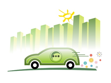 electric carのイラスト素材