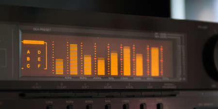Spectrum music analyzer display.