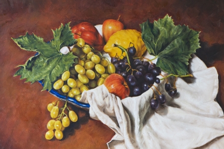 oil painting of a still lifeの写真素材