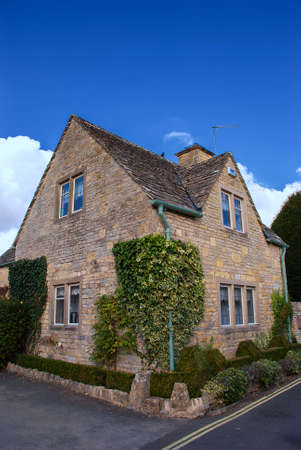 The picturesque village of Lower Slaughter in the Cotswolds, England