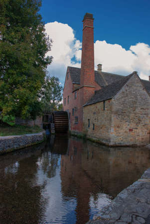 The picturesque village of Lower Slaughter in the Cotswolds, Englandのeditorial素材