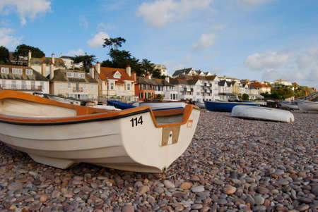 The coast near Budleigh Salterton in Devon, UKのeditorial素材