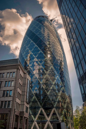 The Gerkin is on of the City of London's most recognisable buildingsのeditorial素材