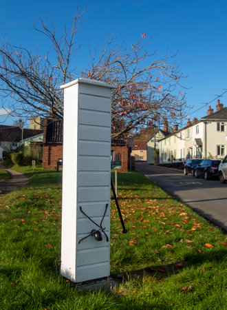 The old water pump in Haughley, Suffolk, UKのeditorial素材