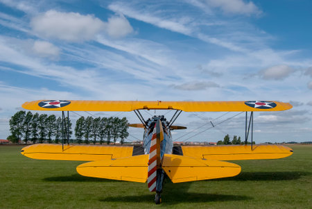 Boeing Stearman 26 training aircraftのeditorial素材