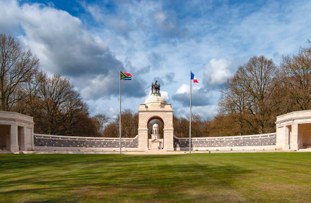 The Delville Wood South African National Memorial on The Somme, Franceのeditorial素材