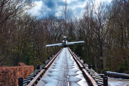 World War 2 relics at Blockhaus d'Eperlecques (Eperlecques Bunker) in Franceのeditorial素材