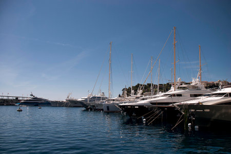 View of Hercules Port, Monte Carloのeditorial素材