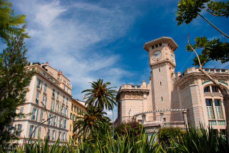 Lycee Massena (High School) based in the old convent of Augustins DÃ©chaux built in 1623 in Nice, Franceのeditorial素材