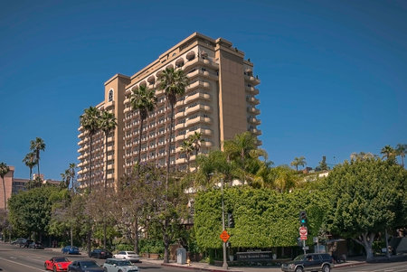 The luxury Four Seasons Hotel in Beverly Hills, Los Angelesのeditorial素材