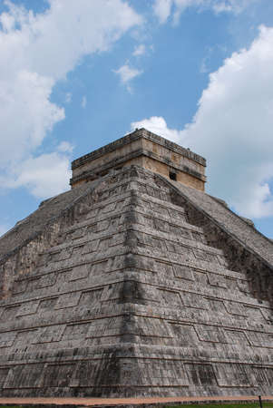 The Maya ruins at Chichen Itza in in the jungle of the Yucatan in Mexico