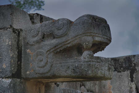 The Maya ruins at Chichen Itza in in the jungle of the Yucatan in Mexico