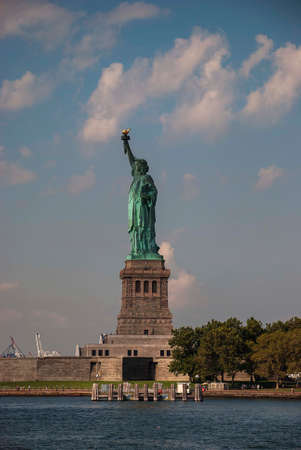The Statue of Liberty on Liberty Island in New Yorkのeditorial素材
