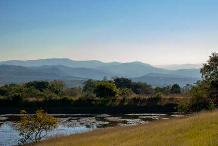 The rural landscape around eManzana (formerly Badplaas) in Mpumalanga Province, South Africa