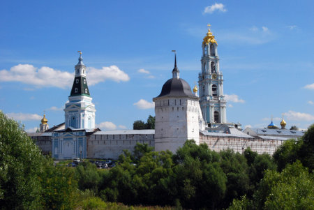 The Trinity Lavra of St. Sergius is the most important Russian monastery and the spiritual centre of the Russian Orthodox Churchのeditorial素材