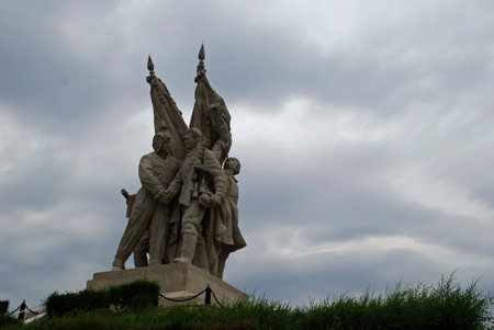 The memorial near Kalach on Don where Russian forces finally surround the German army in November 1942 during fighting on the Eastern Frontのeditorial素材