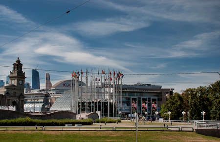 The Kievskaya Railway Terminal in Moscow, Russia