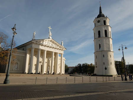 The Bell Tower of Vilnius Cathedral in Lithuania