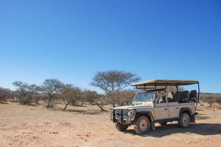 A safari vehicle in South Africaのeditorial素材