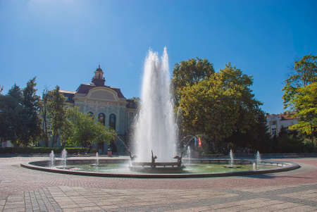 Stefan Stambolov Square in Plovdiv, Bulgaria