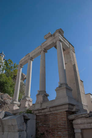 Ancient Theatre of Philippopolis (Roman Theatre) in Plovdiv, Bulgariaのeditorial素材