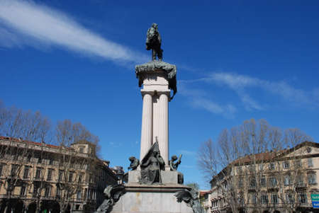 Monument to Vittorio Emanuele II in Turin, Italyのeditorial素材