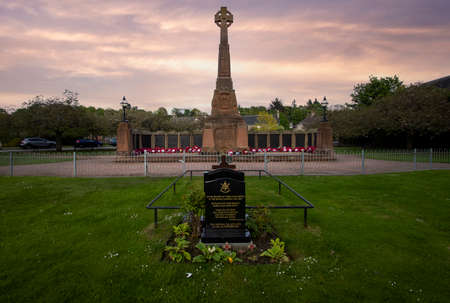 The Burma War Memorial in Inverness, Scottish Highlands, UKのeditorial素材