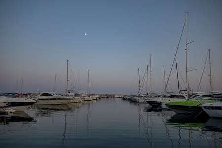The marina at Puerto Portals in Mallorca, Spainのeditorial素材