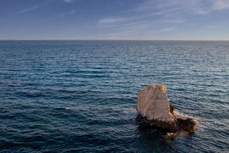 The coastline of Famagusta in Cyprusの写真素材