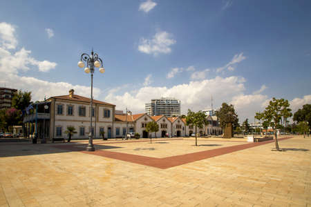 Europe Square in Larnaca, Cyprusのeditorial素材