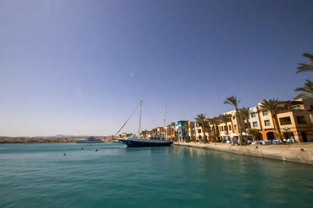 The Red Sea holiday resort of Port Ghalib in Egyptのeditorial素材
