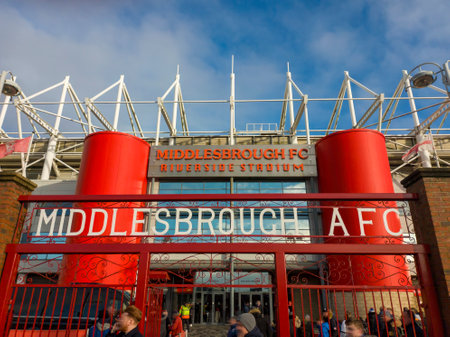 The Riverside Stadium, home of Middlesborough FC in North Yorkshire, UKのeditorial素材