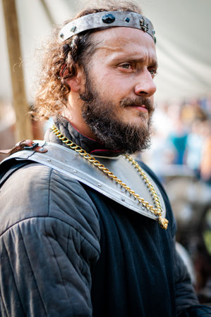 2018-10_06 L'isle Sur La Sorgue , France.,Viking  king or king athur, editorial, viking weekendのeditorial素材