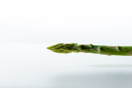 Asparagus spear on white background .healthy eating concept.の写真素材