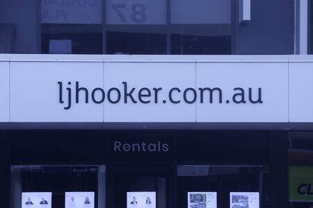 Coolongatta, Queensland, Australia, January 20 2020: LJ hooker realestate shop
