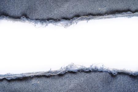 ripped vintage jeans texture with blank space for textの写真素材