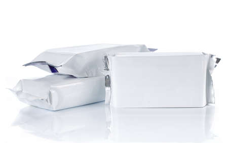 group of plastic bag snack package. ready for new designの写真素材