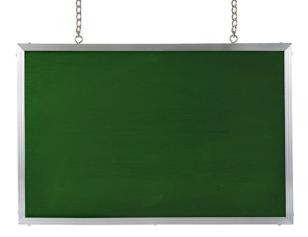 blank blackboard. isolated over white backgroundの写真素材