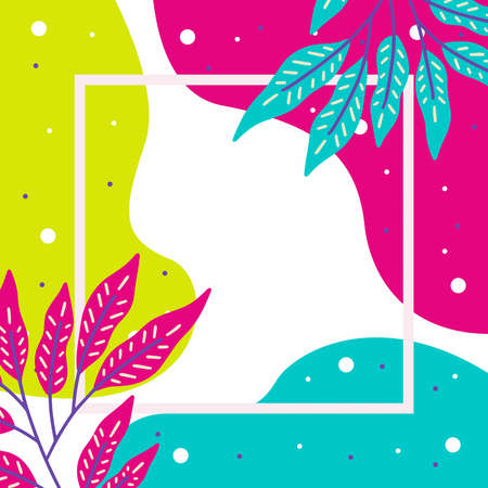 Floral vector design with copy space