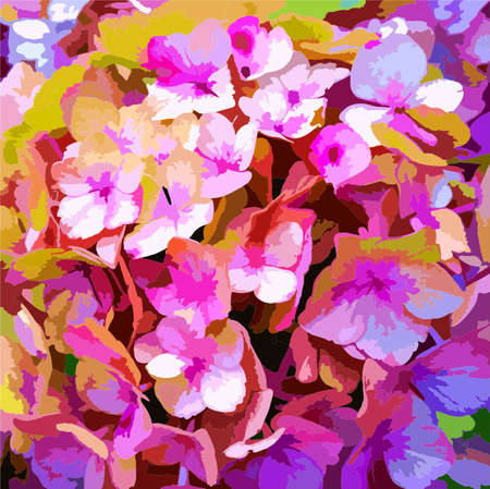 Colored flowersの写真素材