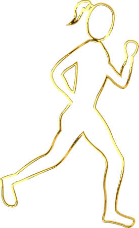 running femaleの写真素材