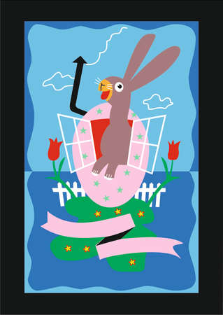 Spring time arrivedのイラスト素材