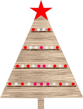 Wooden Christmas-treeの写真素材