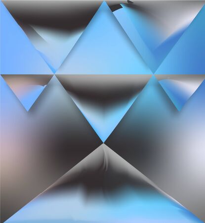 Graphic in blue and blackの写真素材