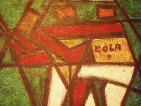 Baseball,original a crayon picture from the 60,sの写真素材