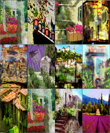 Collage from Provence pictures in Franceの写真素材