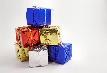 Christmas Present Gift Boxesの写真素材