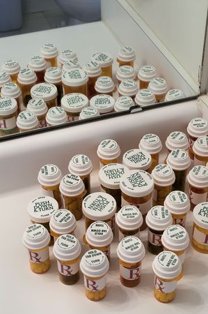 Prescription Medicine Bottlesの写真素材