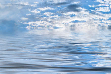 Clouds Over Waterの写真素材