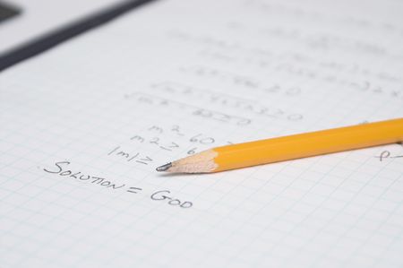 The solution to all problems is God.の写真素材